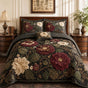 Heritage Country Floral | Handmade Quilted Bedding Set QV105