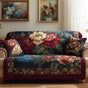 Crimson Bouquet Quilted Seat Sofa QV13