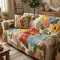 Retro Daisy Quilted Seat Sofa QV28