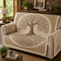 Ivory Winter Solstice Quilted Seat Sofa QV60