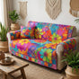 Colourful Floral Bohemian Quilted Seat Sofa QV68