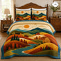 Autumn Mountain Landscape | Handmade Quilted Bedding Set TG88