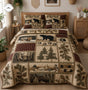 Rustic Cabin Wildlife | Handmade Quilted Bedding Set TG105