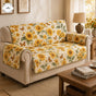 Sunflower & Butterfly Floral Quilted Seat Sofa TG67