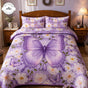 Purple Butterfly | Handmade Quilted Bedding Set TN46