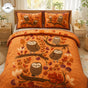 Cozy Autumn Owl | Handmade Quilted Bedding Set TN59