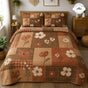 Rustic Floral Patchwork | Handmade Quilted Bedding Set TN93