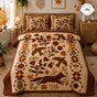 Fall Woodland Animals | Handmade Quilted Bedding Set TN94