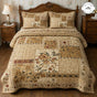 Traditional Floral Patchwork | Handmade Quilted Bedding Set TN103
