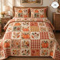 Fall Pumpkin Patch | Handmade Quilted Bedding Set TN109
