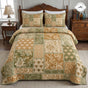 Boho Earth Tone Patchwork | Handmade Quilted Bedding Set TN110