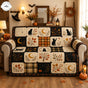 Autumn Black Cat Quilted Seat Sofa TN02