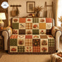 Autumn Patchwork Quilted Seat Sofa TN07