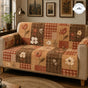 Autumn Harvest Floral Quilted Seat Sofa TN79