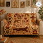 Autumn Woodland Fox Quilted Seat Sofa TN80