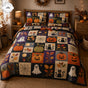 Cozy Halloween Patchwork | Handmade Quilted Bedding Set TP05