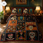 Mexican Folk Art Floral | Handmade Quilted Bedding Set TP21