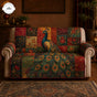 Boho Peacock Quilted Seat Sofa TP09