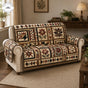 Rustic Patchwork Quilted Seat Sofa TP39