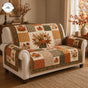 Autumn Pumpkin & Floral Quilted Seat Sofa TP40