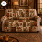 Autumn Owl Patchwork Quilted Seat Sofa TP56