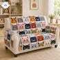 Playful Patchwork Cat Quilted Seat Sofa TP62