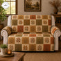 Autumn Leaf Patchwork Quilted Seat Sofa TP77