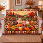 Autumn Harvest Farm Animals Quilted Seat Sofa TP122