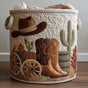 Western Spirit | Handmade Quilted Laundry Basket