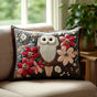 Owl's Whisper | Handmade Padded Cushion Cover