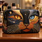Elegant Cat | Handmade Padded Make-Up Bag