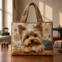 Adorable Yorkshire | Handmade Quilted Tote Bag
