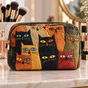 Patchwork - Cute Kitty | Handmade Padded Make-Up Bag