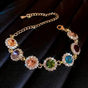 Colourful zirconia bracelet | Handmade