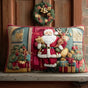 Warm Welcome from Santa Claus | Handmade Padded Cushion Cover