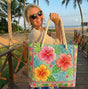 Tropical Flower | Handmade Quilted Beach Bag