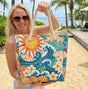Warm Halo | Handmade Quilted Beach Bag
